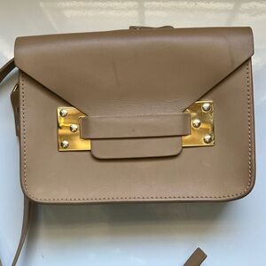 Sophie Hulme envelope leather crossbody bag